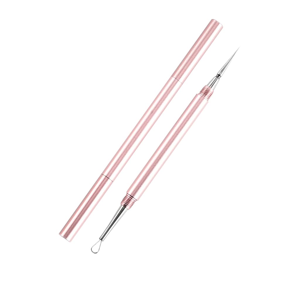 MAYCREATE® Stainless Steel Blackhead Removal Tool 2 in 1 Pimple Popper Tool Acne Tool Comedone Extractor Tool Dual Head Stainless Steel Blackhead Removal Tool with Caps MAYCREATE® Stainless Steel Blackhead Removal Tool 2 in 1 Pimple Popper Tool Acne Tool Comedone Extractor Tool Dual Head Stainless Steel Blackhead Removal Tool with Caps
